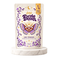Letty's Purple Dream Ube Powder 125g on a marble pedestal against a warm cream background